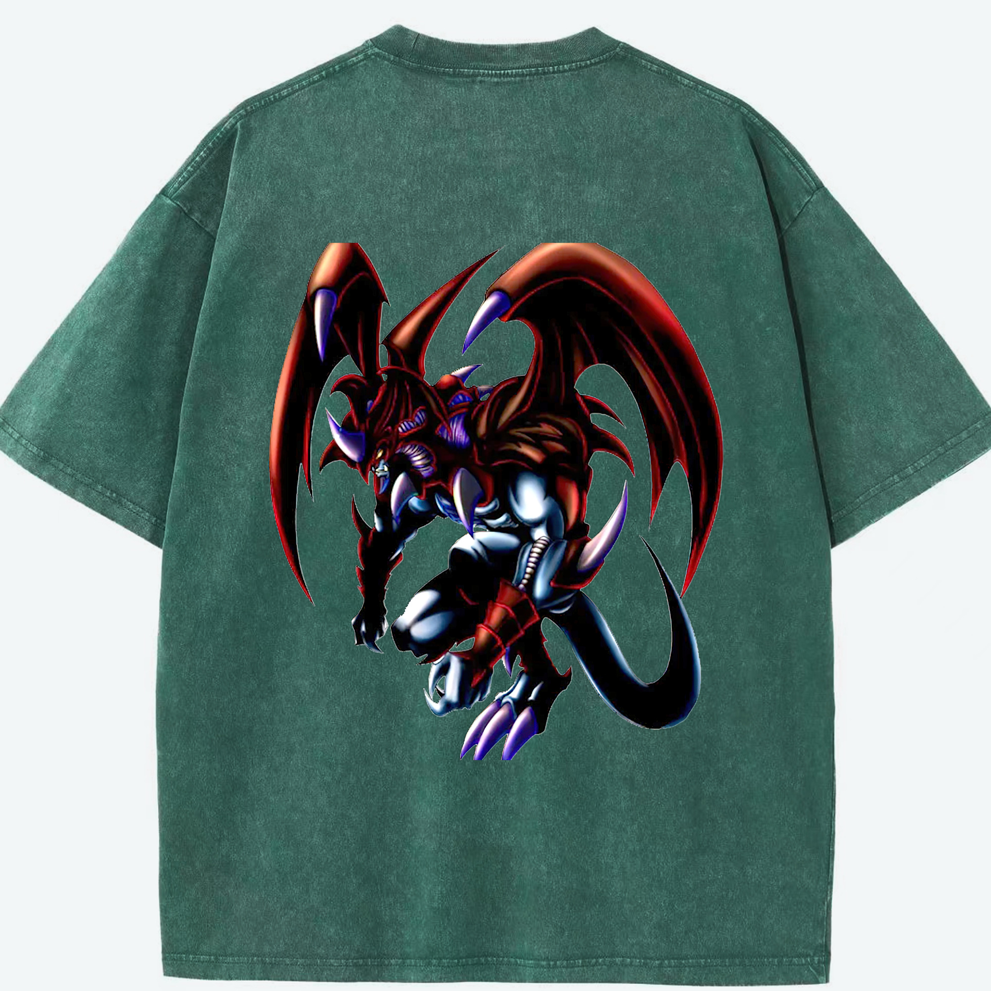 （画像用） 遊☆戯☆王 Yu-Gi-Oh! 綿100% ヴィンテージ風 半袖Tシャツ（背面プリント）